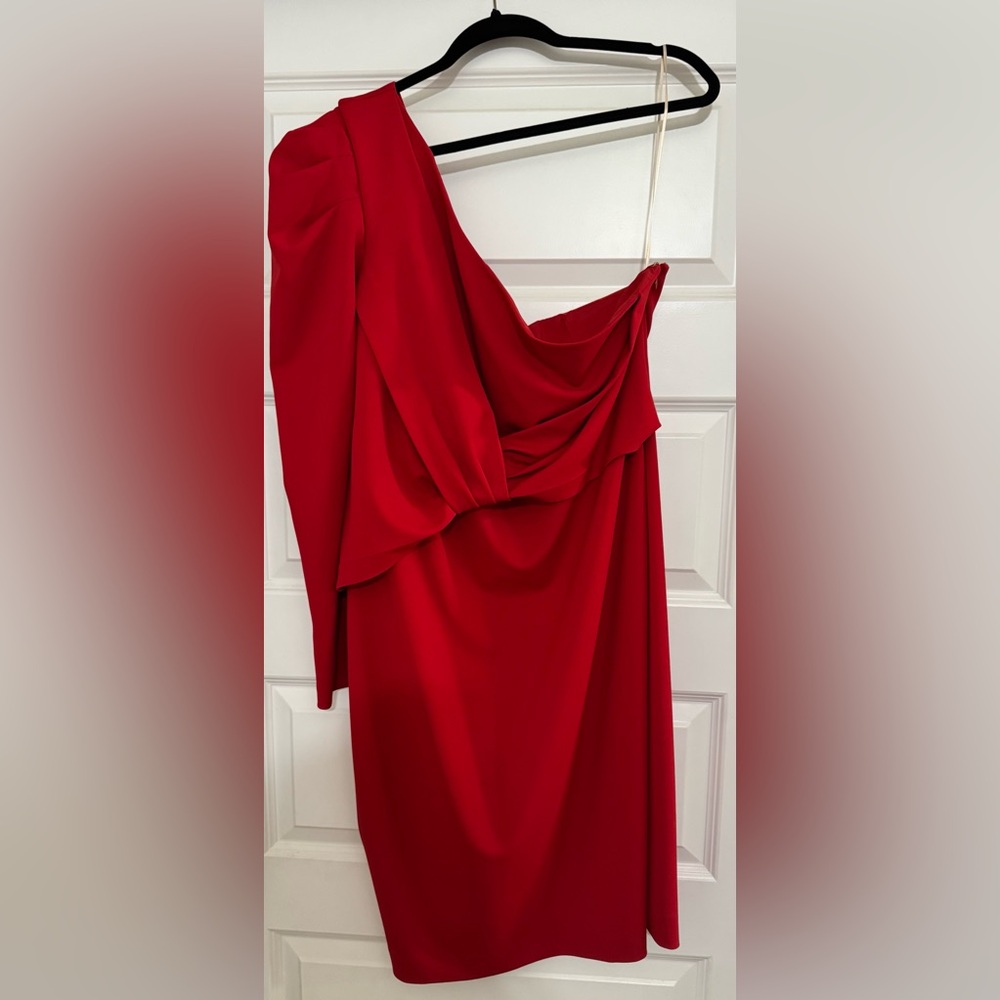 Trina Turk Vibrant Red Draped Dress